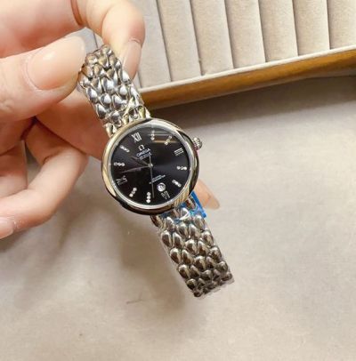 Omega Imported Quartz Movement 28MM Stainless Steel Mineral Glass Lady Watch